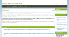 Desktop Screenshot of osteopathicresearch.org