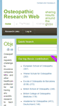 Mobile Screenshot of osteopathicresearch.org