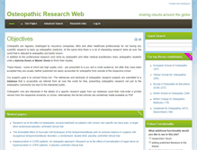Tablet Screenshot of osteopathicresearch.org